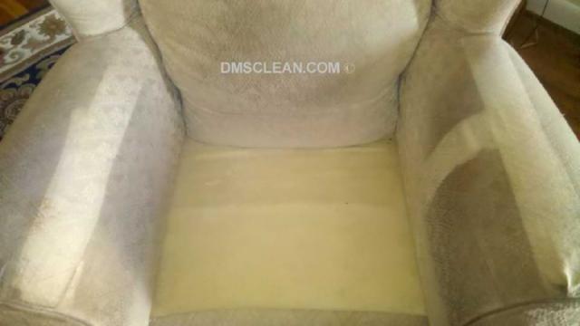 Upholstered chair being cleaned - Norwalk