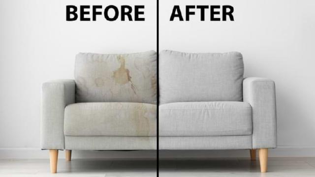 Sofa Cleaning - Before/After